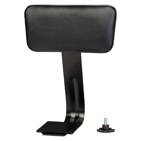 Interion By Global Industrial Padded Vinyl Backrest for Interion Shop Stools, Black 695733